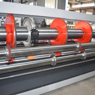Creasing Corrugated Rotary Slotter Machine 4000w Simple Maintenance