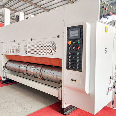 Carton Box Four Color Carton Flexographic Printing Machine With Die Cutting