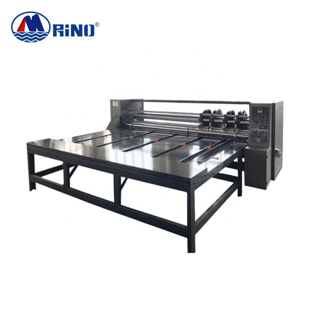RINO 1600mm Corrugated Box Slotting And Creasing Machine Chain Feeding