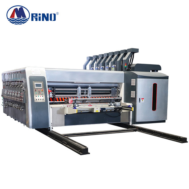 50mm Wallboard Carton Box Flexo Printing Machine With Slotter Die Cutter